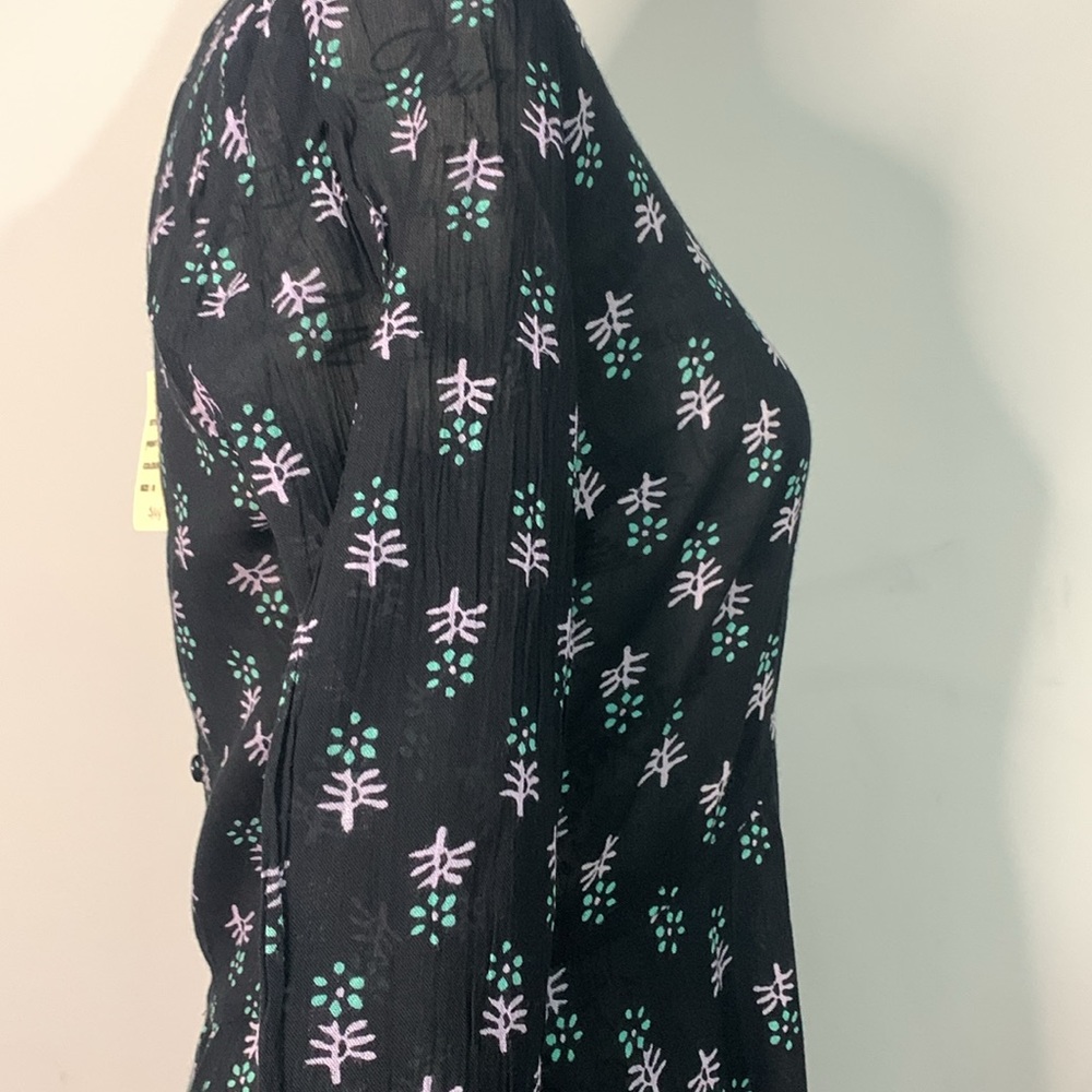 RAGA Maxi black dress with flower Size: S - Picture 5 of 15